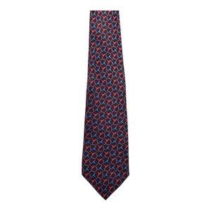 Brooks Brothers Chain-link Pattern Brown 100% Silk Necktie